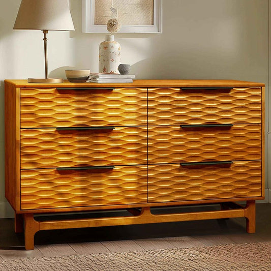 Acacia Elara Dresser with 6 Drawers - Megsu