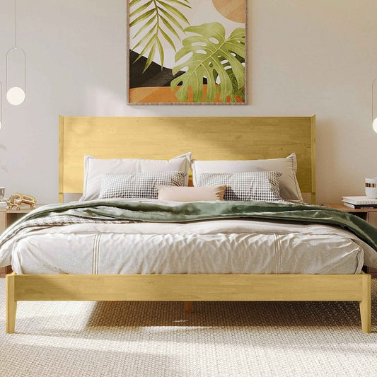 Acacia Haven Deluxe Wood Platform Bed Frame - Megsu