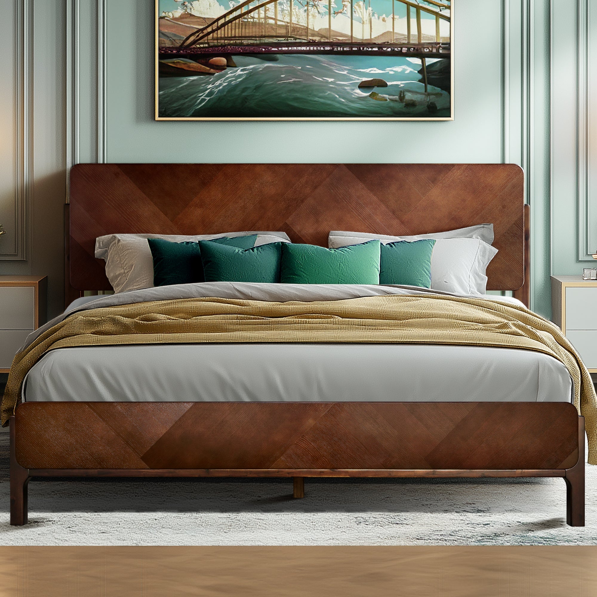 Bifrost Platform Bed Frame With Headboard