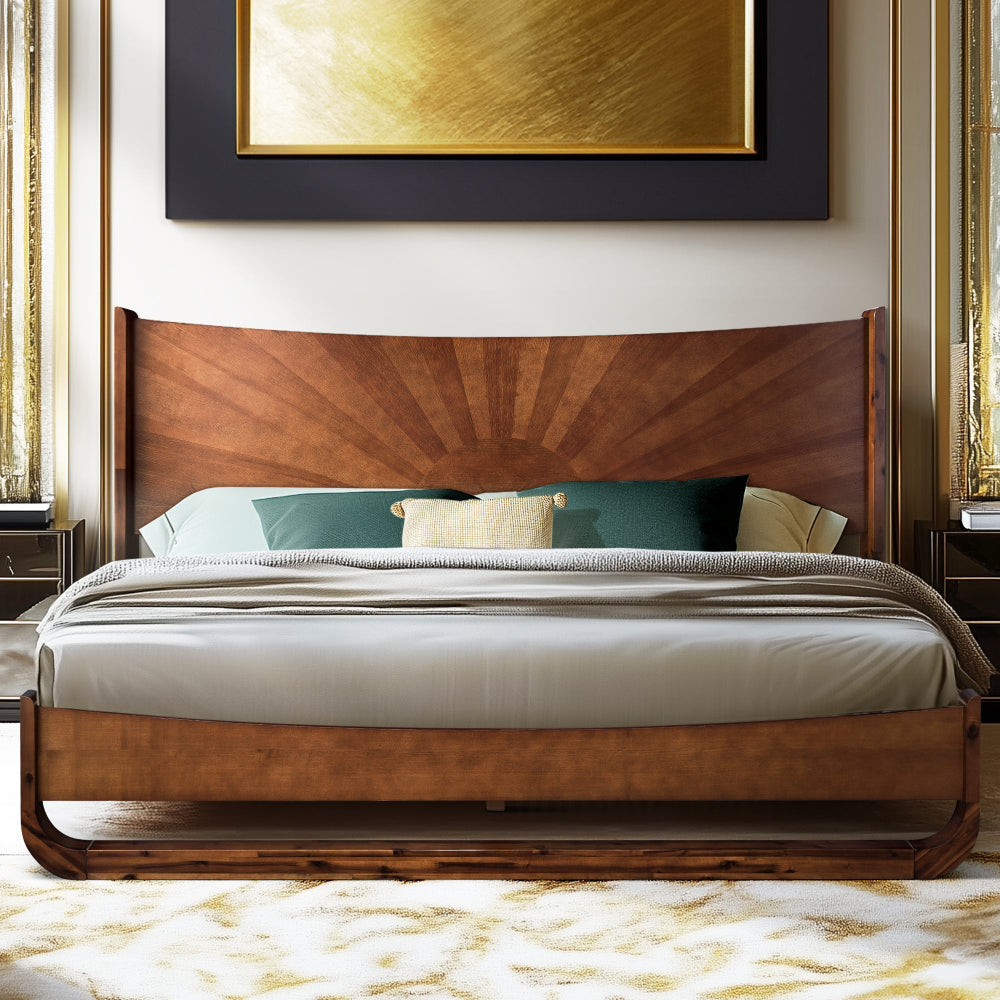 Sunset Platform Bed Frame With Headboard