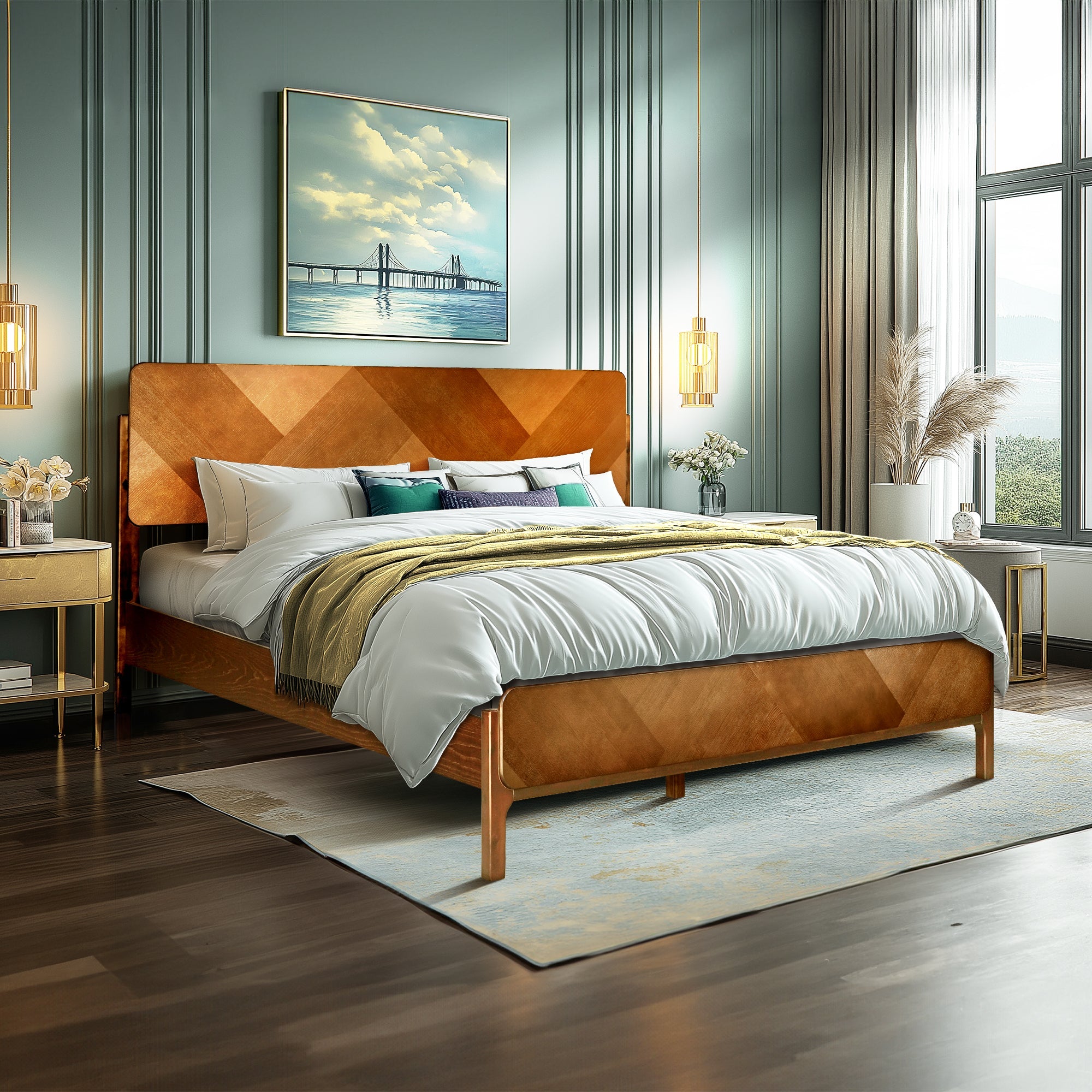 Bifrost Platform Bed Frame With Headboard