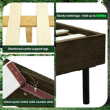 Acacia Solid Wood Bed Frame - Alander Deluxe Platform Bed - Megsu