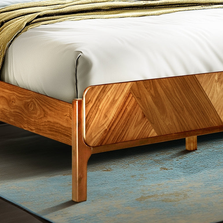 Rorns Bifrost Platform Bed Frame With Headboard for Modern Bedrooms