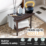 Tranquillo Wood Shower Bench, Shower Stool Wood