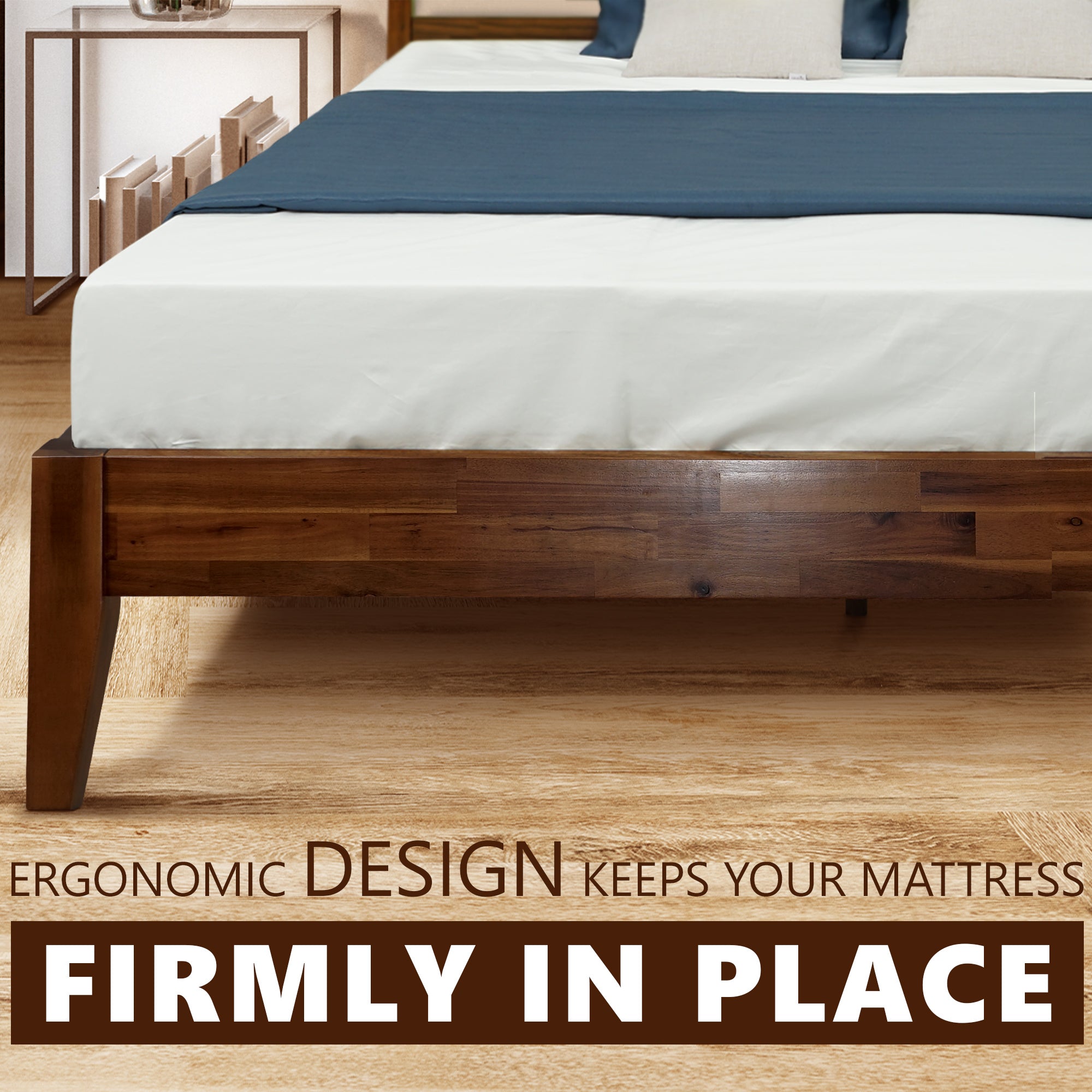 Emery Solid Wood Bed Frame