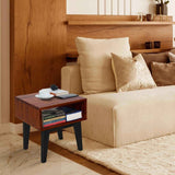 Acacia Serena Solid Wood Nightstand - Elegant and Durable Bedside Storage - Megsu
