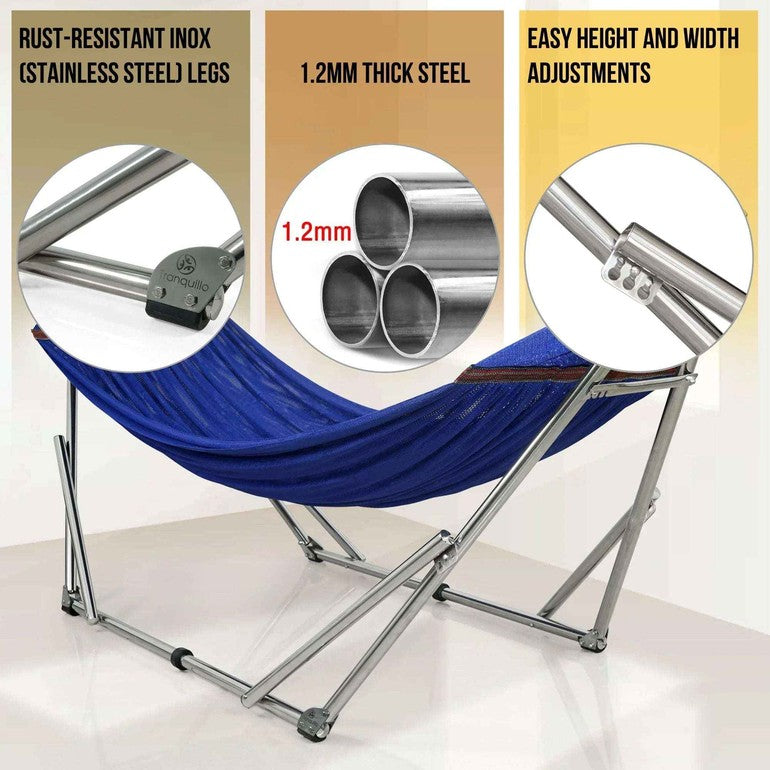 Tranquillo Original Stainless Steel Hammock Stand - Megsu