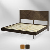 Alander Deluxe Wood Platform Bed Frame