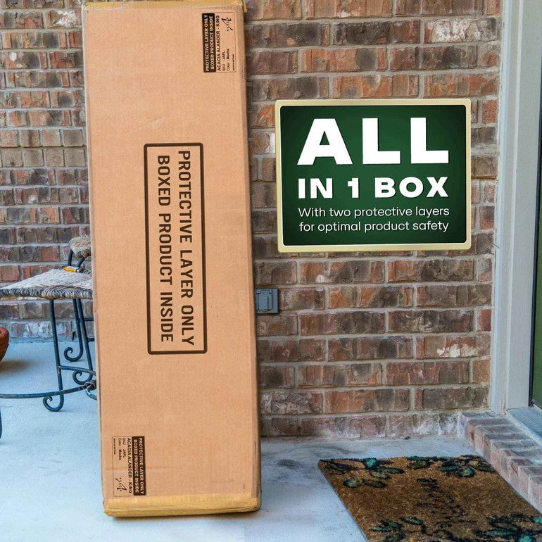 Acacia Solid Wood Bed Frame - Alander Deluxe Platform Bed - Megsu