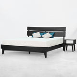 Aurora Solid Wood Bed Frame and Nightstand Bedroom Set