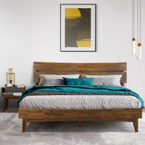 Aurora Solid Wood Bed Frame and Nightstand Bedroom Set