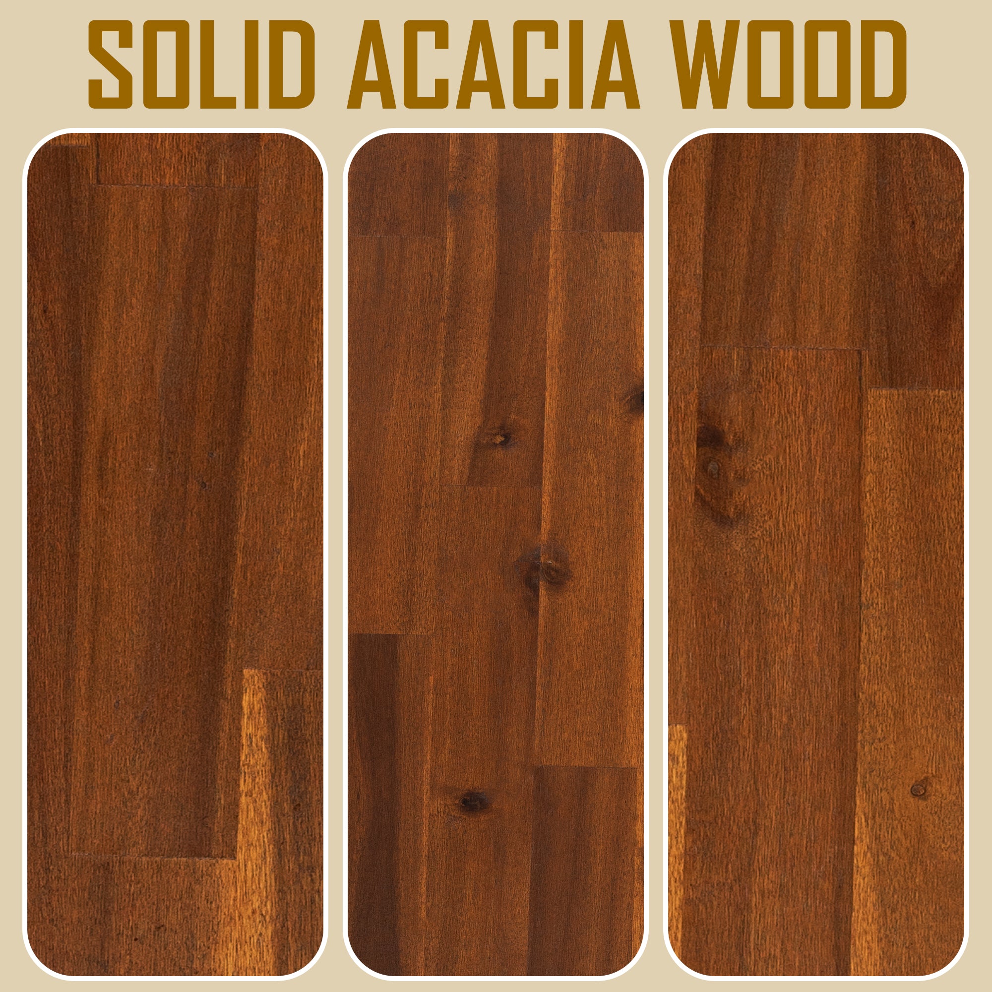 Acacia Aurora Deluxe Wood Platform Bed Frame for Ultimate Comfort and Style