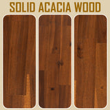 Acacia Aurora Deluxe Wood Platform Bed Frame for Ultimate Comfort and Style