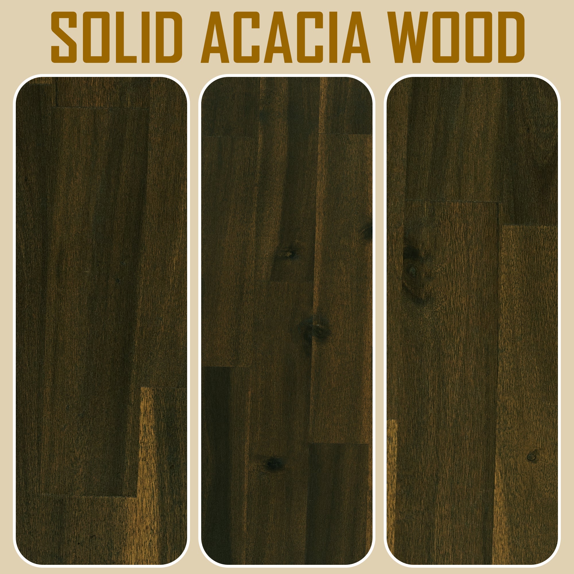 Acacia Aurora Deluxe Wood Platform Bed Frame for Ultimate Comfort and Style