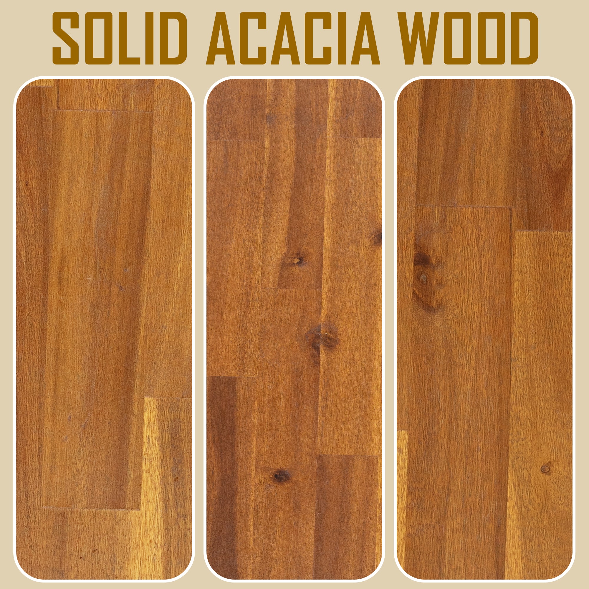 Acacia Aurora Deluxe Wood Platform Bed Frame for Ultimate Comfort and Style