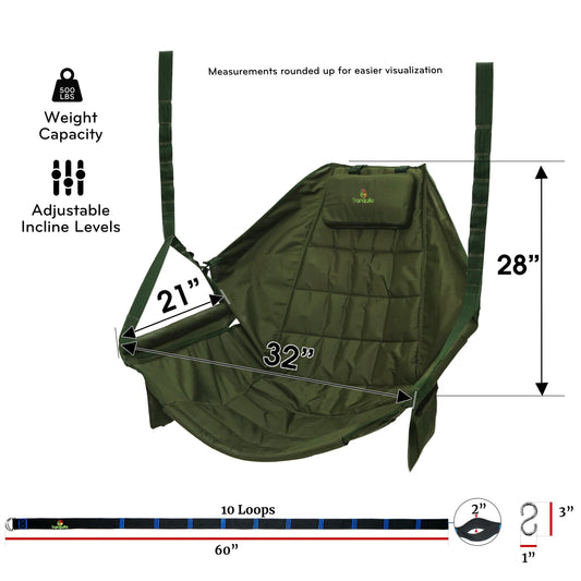 Tranquillo Universal Hammock Chair and Straps