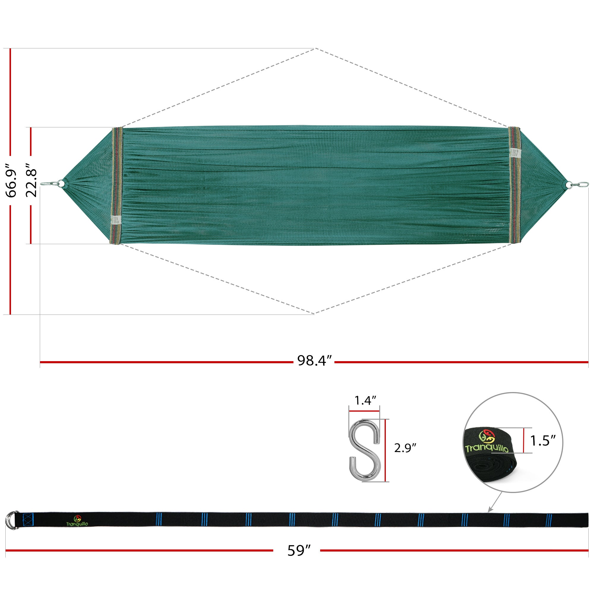 Tranquillo Uniki Portable Camping Hammock