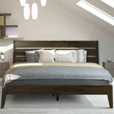 Acacia Emery Wood Platform Bed Frame for Modern Bedrooms - Megsu