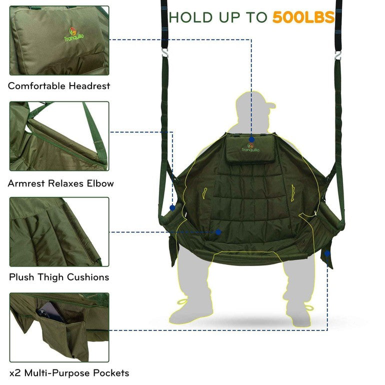 Tranquillo Universal Hammock Chair and Straps - Megsu