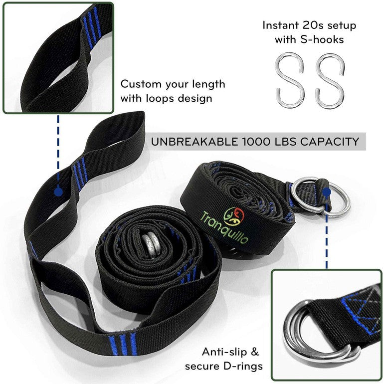 Tranquillo Universal Hammock Chair and Straps - Megsu