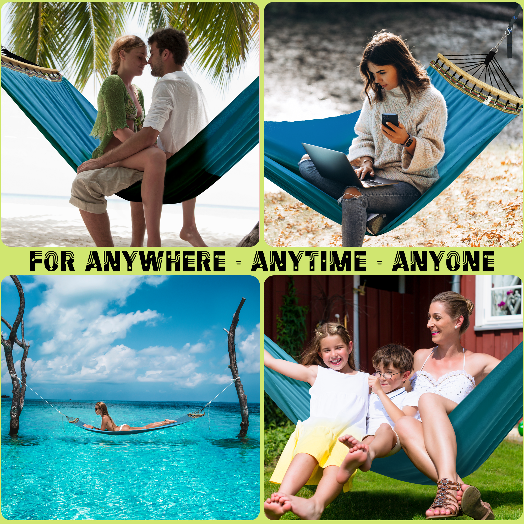Tranquillo Universal Canvas Double Hammock