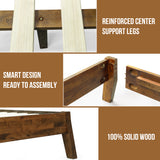 Acacia Serenity Deluxe Wood Platform Bed Frame - Elegant and Durable Design