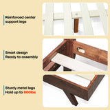 Acacia Harmony Solid Wood Platform Bed Frame with Headboard