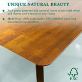 Verve 48" Solid Wood Dining Table/Kitchen Table Dining Table for 4