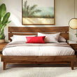 Acacia Aurora Deluxe Wood Platform Bed Frame - Megsu