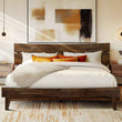 Acacia Solid Wood Bed Frame - Aurora Style for a Stylish Bedroom - Megsu