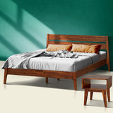 Callisto Solid Wood  Bed Frame and Nightstand Bedroom Set