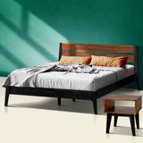 Callisto Solid Wood  Bed Frame and Nightstand Bedroom Set