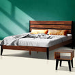 Acacia Emery Solid Wood Bed Frame & Nightstand Bedroom Set - Megsu