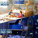 Moonlight Kid Bunk Bed - Stylish and Space-Saving Bunk Bed for Kids - Megsu