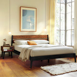 Callisto Solid Wood  Bed Frame and Nightstand Bedroom Set