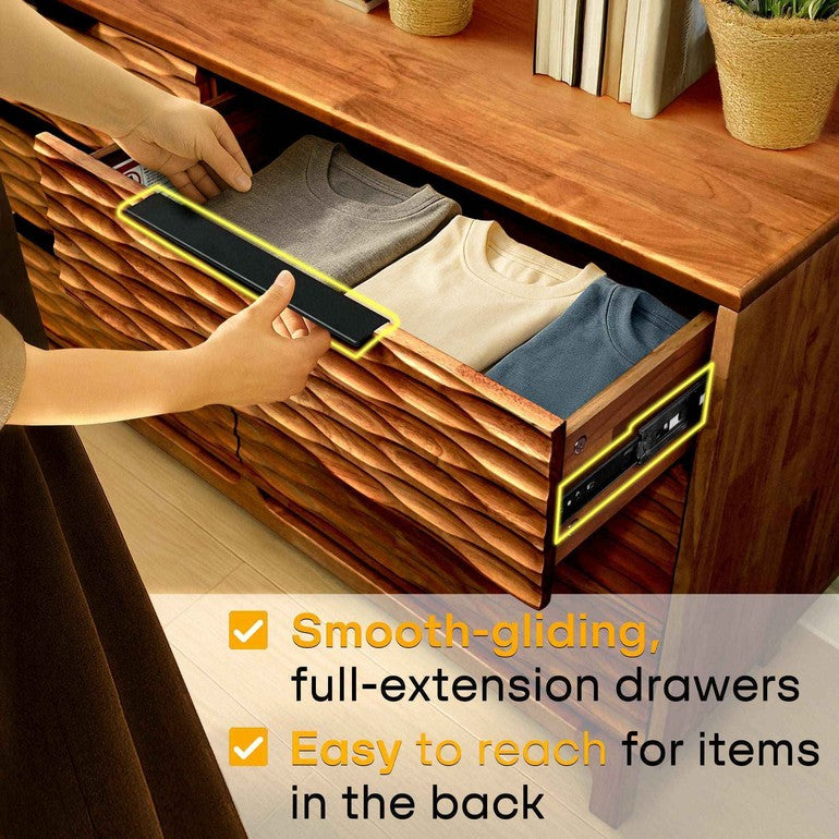 Acacia Elara Dresser with 6 Drawers - Megsu