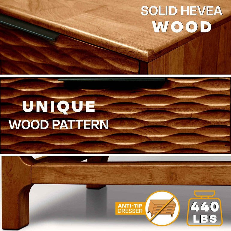 Acacia Elara Dresser with 6 Drawers - Megsu