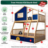 Treehouse Kid Bunk Bed for Fun and Adventure in Your Child's Room - Megsu