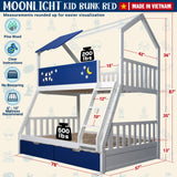 Moonlight Kid Bunk Bed - Stylish and Space-Saving Bunk Bed for Kids