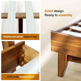 Acacia Solid Wood Bed Frame - Aurora Style for a Stylish Bedroom - Megsu