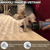 Acacia Elara 47.2” Rectangular Coffee Table with Drawers & Open Storage