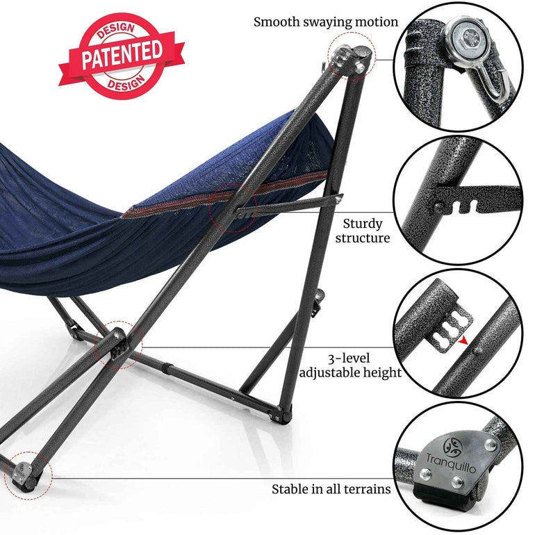Tranquillo Universal Hammock with Stands - Megsu