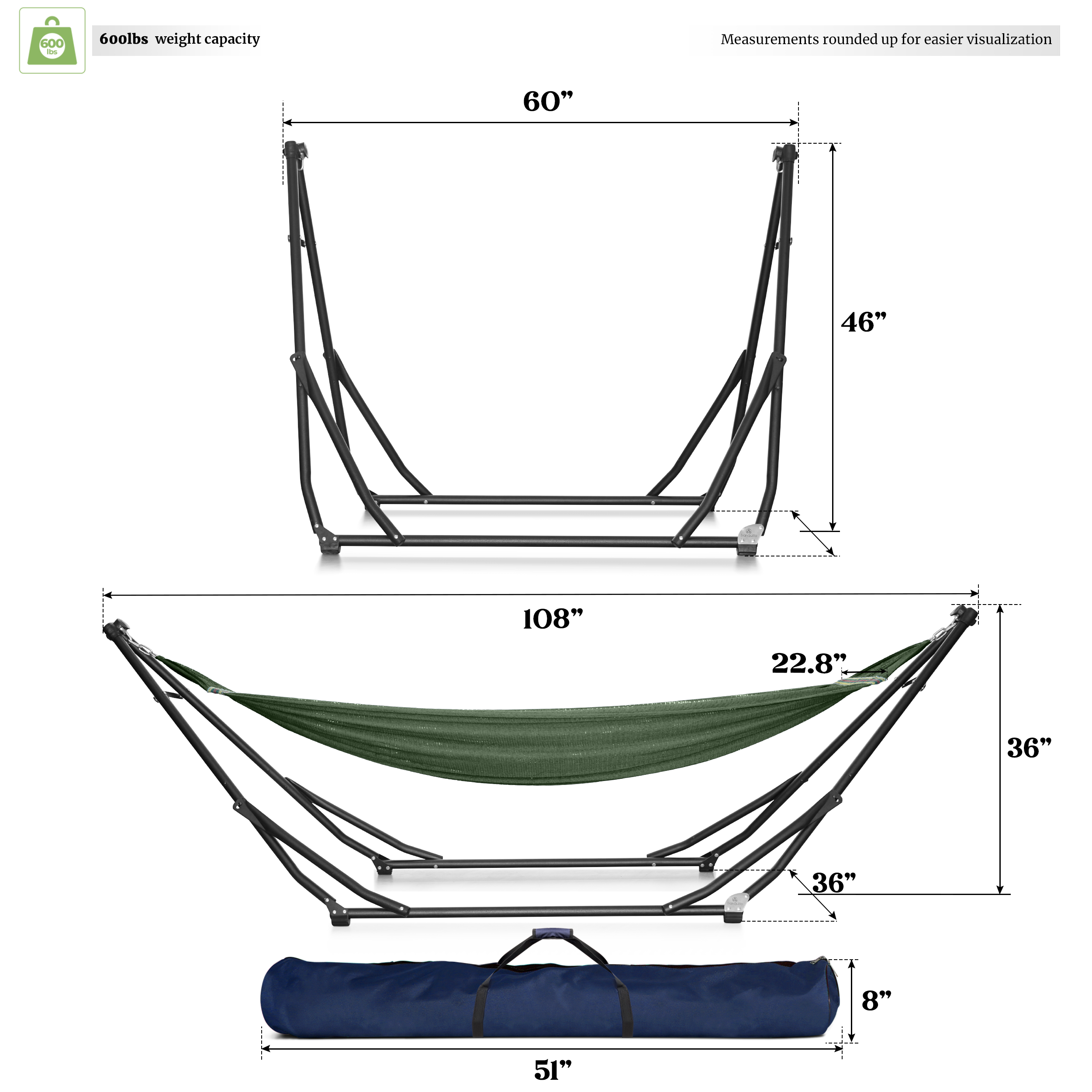 Tranquillo UniGen Transforming Hammock Stand