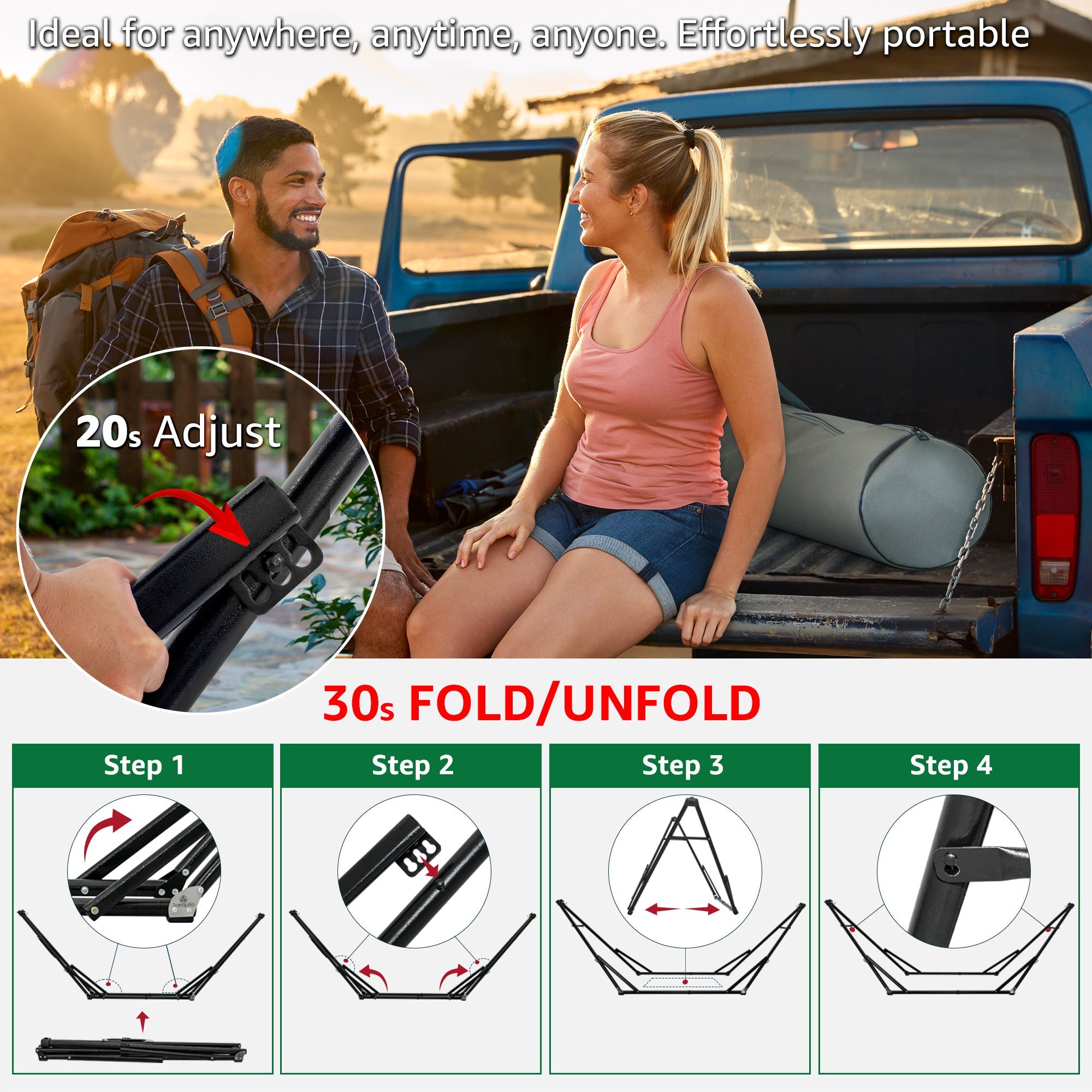 Tranquillo Unity Adjustable Hammock Stand