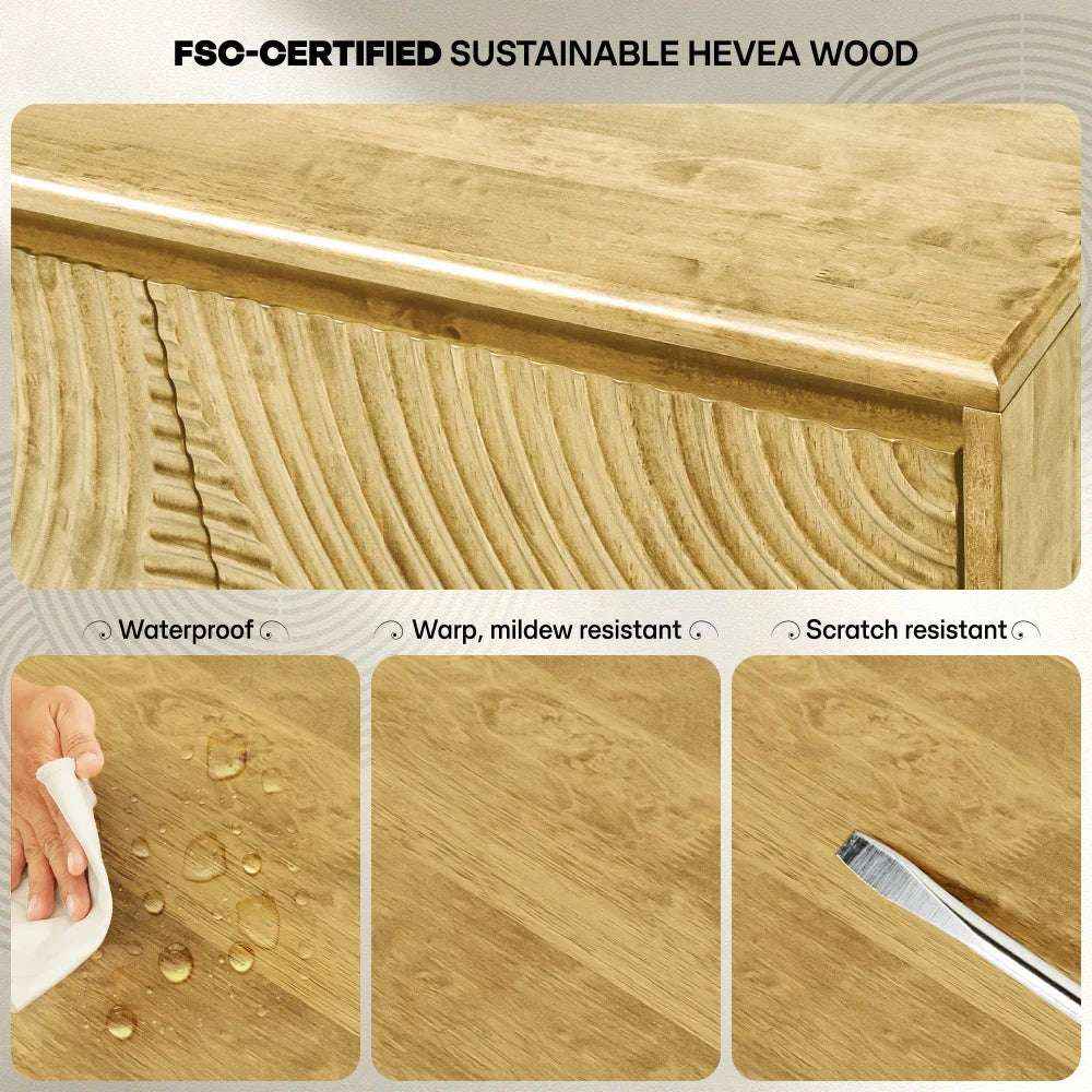 Acacia Harmony TV Stand with Storage for TVs up to 80" - Megsu