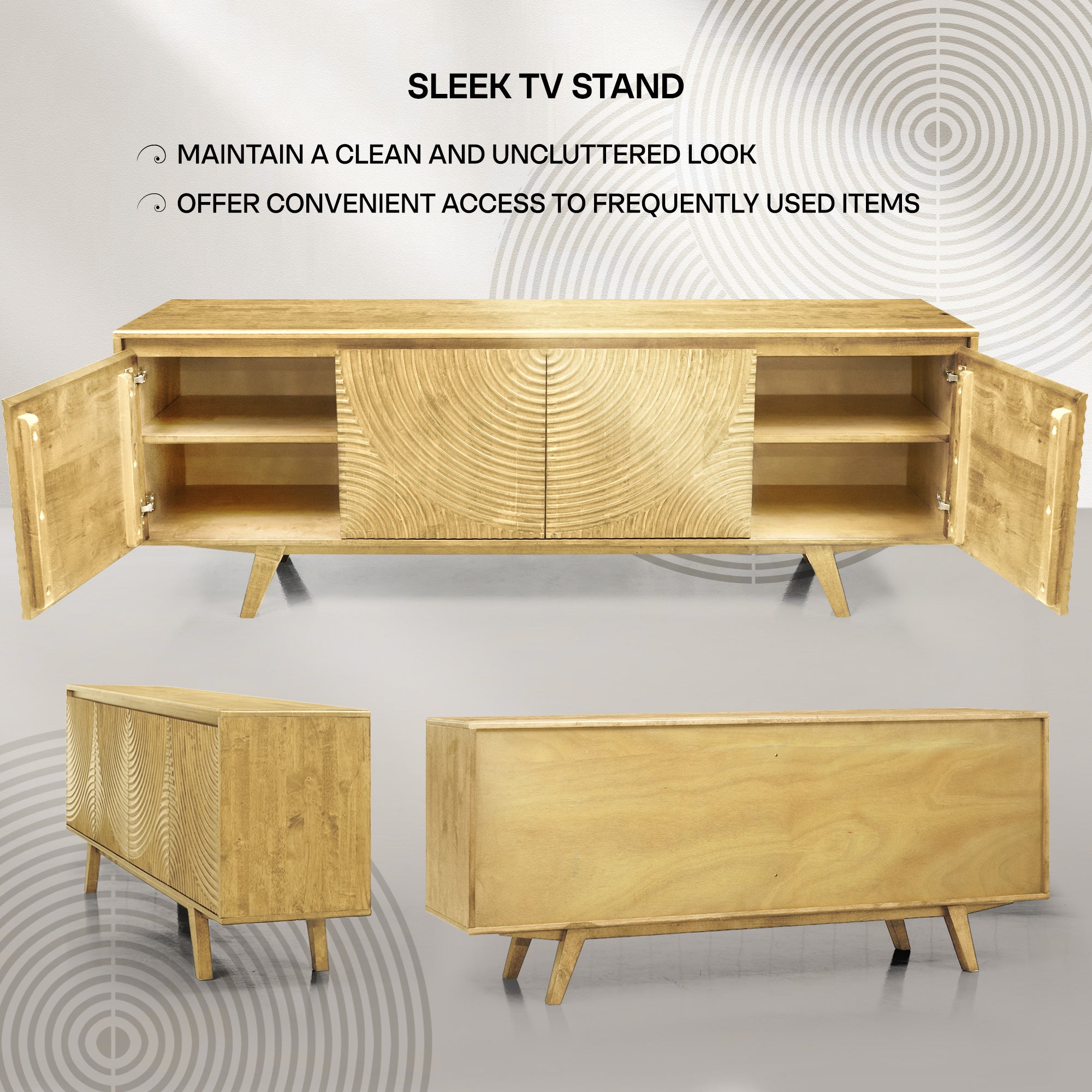 Harmony TV Stand with Storage for TVs up to 75"