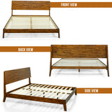 Acacia Serenity Deluxe Wood Platform Bed Frame - Elegant and Durable Design