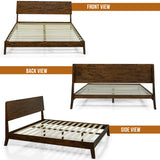 Serenity Deluxe Wood Platform Bed Frame