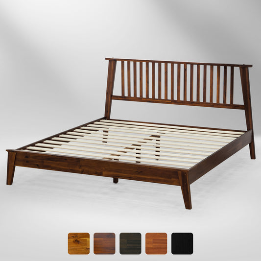 Kaylin Deluxe Wood Platform Bed Frame