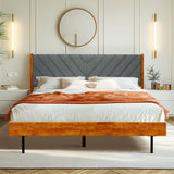 Astoria Upholstered Solid Wood Bed Frame